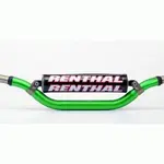 Guidon Ø28,6mm avec barre RENTHAL Twinwall replica Reed/Windham vert/mousse noire