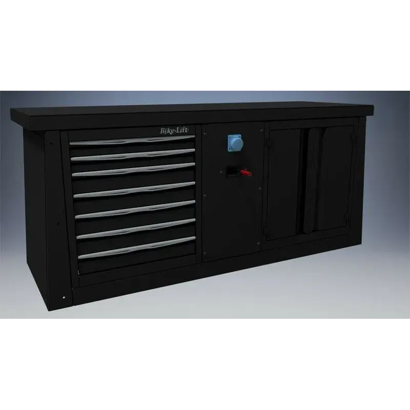 Meuble 2m BIKE LIFT 7 tiroirs/air-electricité/poubelle