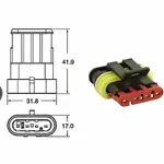 Jeu de connectiques génériques 4 voies - 5 jeux complets