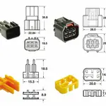 Jeu de connectiques 6 voies Série 090 FRKW BIHR type origine - 5 jeux complets