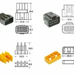 Jeu de connectiques 8 voies Série 090 FRKW BIHR type origine - 5 jeux complets