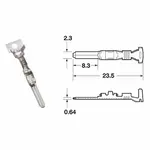 Cosse femelle série 090 SMTO BIHR Ø0,85mm²/1,25mm² - 50pièces