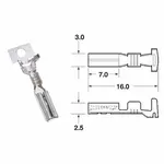 Cosse femelle série 090 SMTO BIHR Ø0,85mm²/1,25mm² - 50pièces