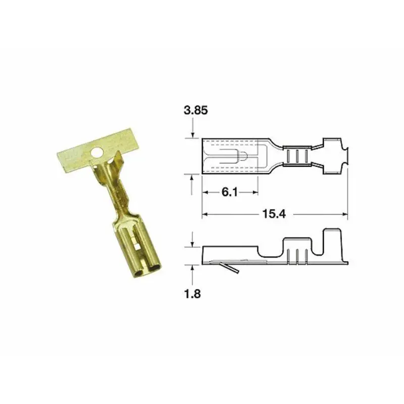 Cosse femelle série 110 ML BIHR Ø0,85mm²/1,25mm² - 50pièces