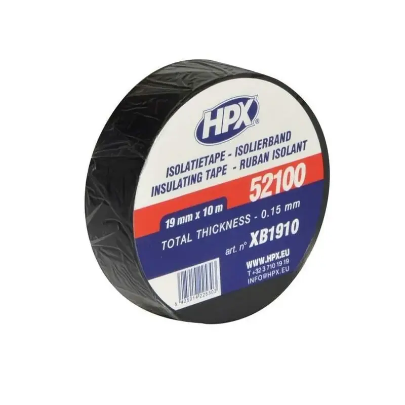 Ruban adhésif isolant HPX noir 19mm x 10m