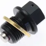 Bouchon de vidange TECNIUM aimanté alu noir M20x1,5x14