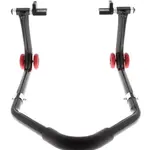 Béquille arrière BIHR démontable universelle noir avec supports caoutchouc en &quot;L&quot;