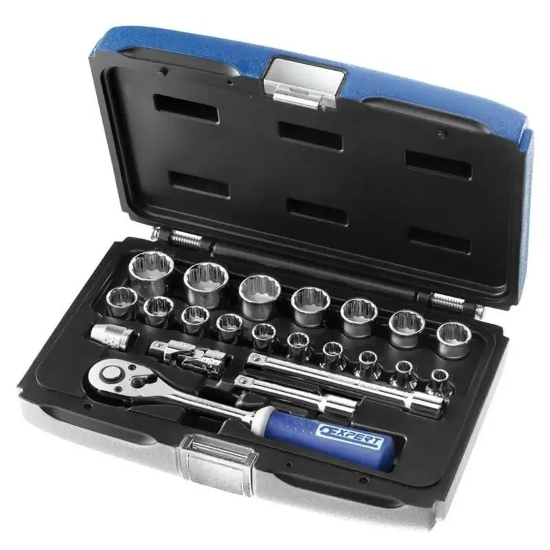 Coffret douilles & cliquet EXPERT 3/8"