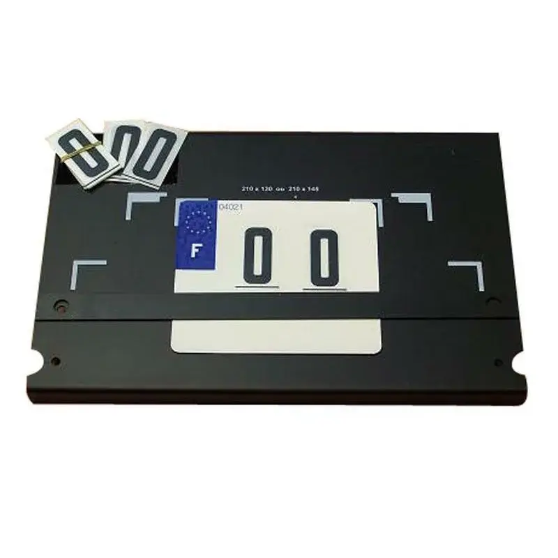 Plateau de fabrication PPI plaques immatriculation