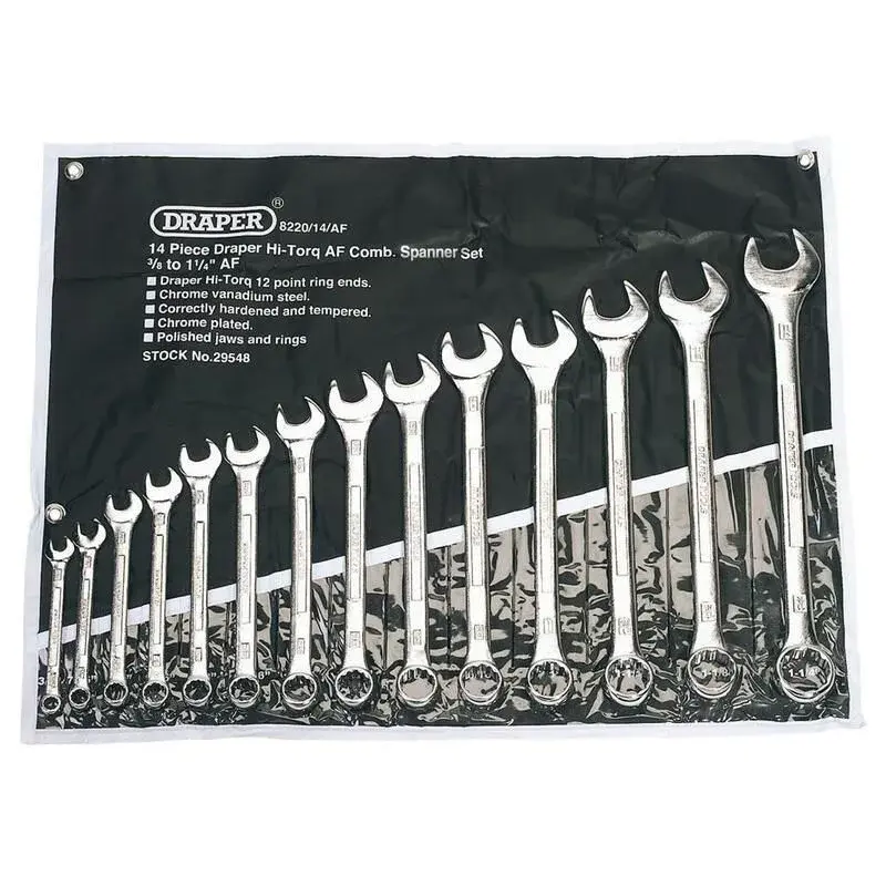 Jeu de clés mixtes en pouces DRAPER 14pièces