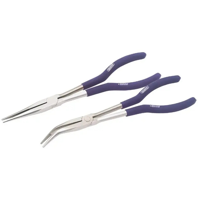 Jeu de 2 pinces DRAPER à becs extra-longs