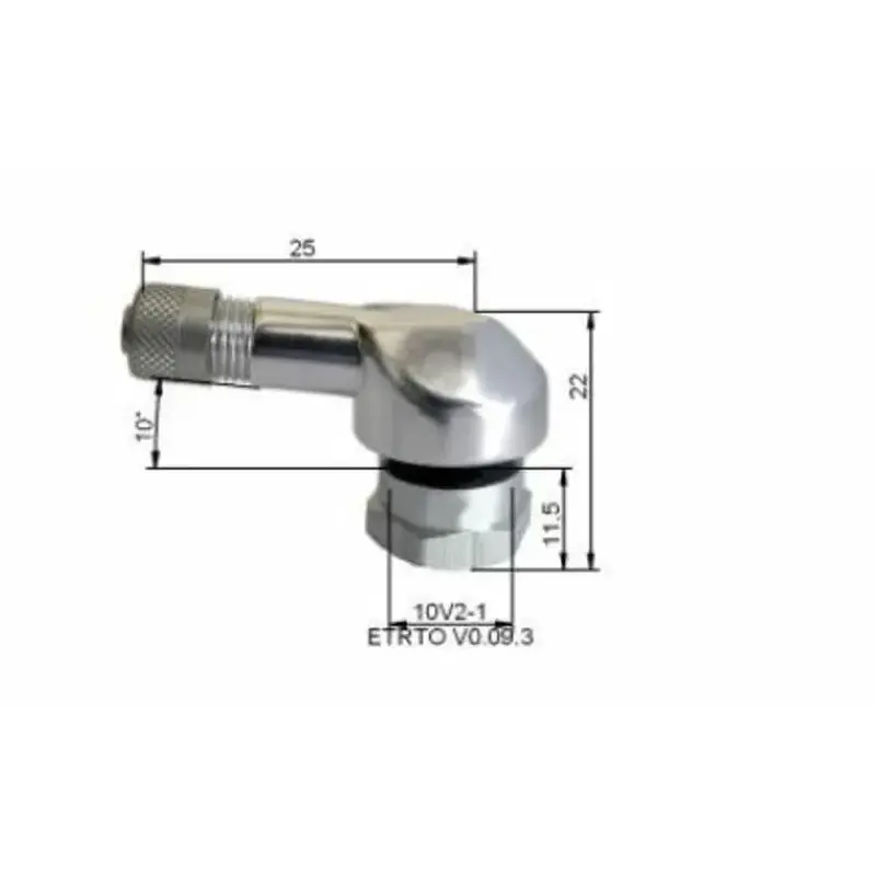 Valve pneumatique alu BIHR Ø11,5mm argent sachet de 10