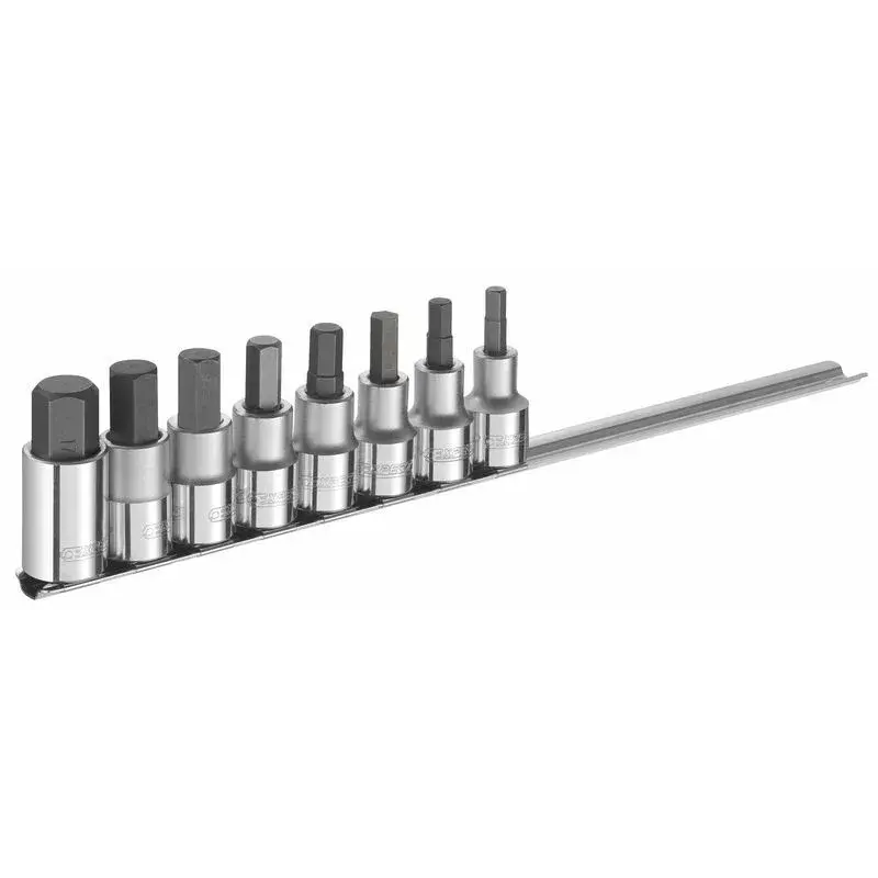 Jeu de 8 douilles de tournevis EXPERT 6 pans 6 à 17 MM