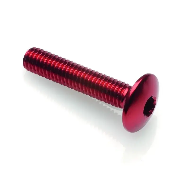 Vis tête bombée LIGHTECH M5 x 20 Ergal rouge