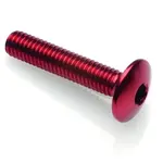 Vis tête bombée LIGHTECH M6 x 20 Ergal rouge