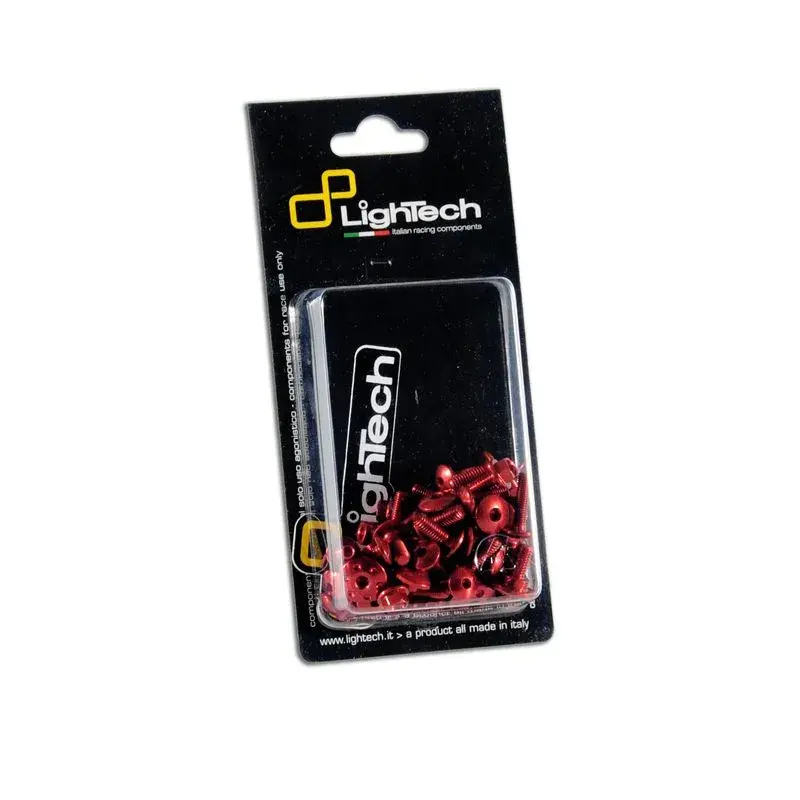 Kit vis moteur LIGHTECH rouge alu (35 pièces) Honda Nc700X