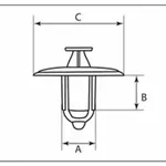 Rivets plastique M8 XL BOLT