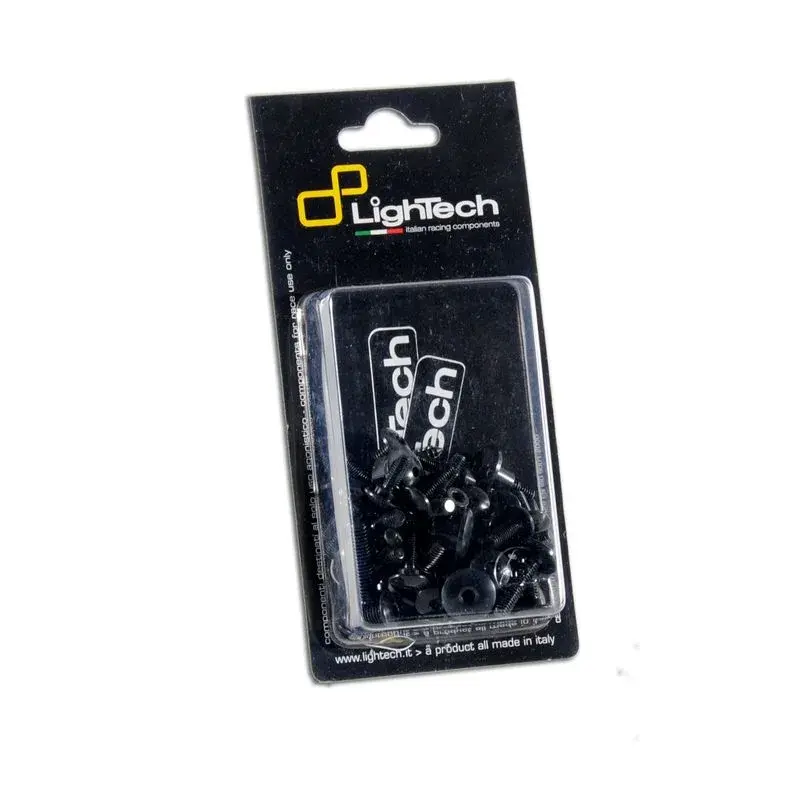 Kit vis de cadre LIGHTECH noir alu (33 pièces) Aprilia Rsv1000R