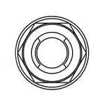 Ecrou Fuji à bride BOLT M8x1,25x12mm