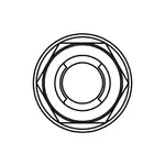 Ecrou Fuji à bride BOLT M6x1mm tête 10mm acier 10 pièces