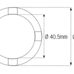Douille à créneaux JMP pour bras oscillant/chassis Øint.40,5mm/Øext.50mm 4 crans Honda