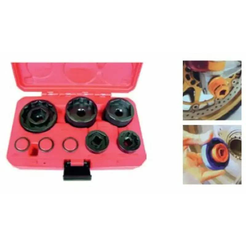 Coffret de 5 douilles d'axe de roue JMP universel 28 à 55mm