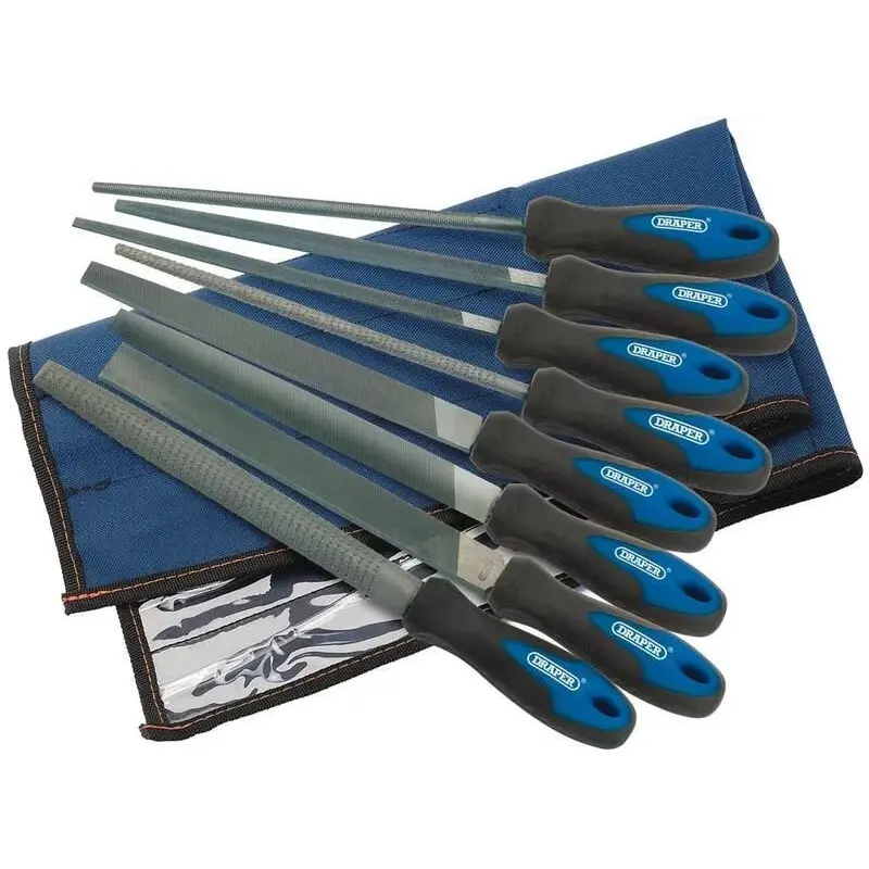 Jeu de 6 limes et 2 râpes DRAPER 200mm 8 pièces