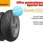Train de pneus Sport-Touring CONTINENTAL ContiMotion (120/60 ZR 17 + 160/60 ZR 17)