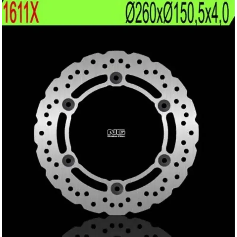 Disque de frein NG 1611X pétale fixe Kymco