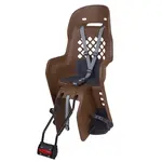 Siège de vélo arrière POLISPORT Joy FF 29&quot; fixation cadre - marron/gris foncé