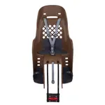 Siège de vélo arrière POLISPORT Joy FF 29&quot; fixation cadre - marron/gris foncé