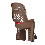 Siège de vélo arrière POLISPORT Joy FF 29&quot; fixation cadre - marron/gris foncé