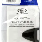 Ventilation supérieure avant ARAI Air Conductor Front-2 frost black pour casque Chaser-V/Chaser-V PRO