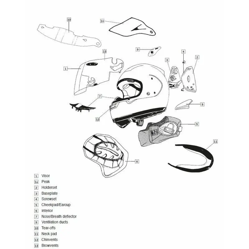 Ventilation ARAI Dual Flow White casque intégral