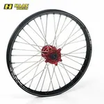 Roue avant complète HAAN WHEELS 21X1.60 jante noire/moyeu rouge Yamaha YZ125