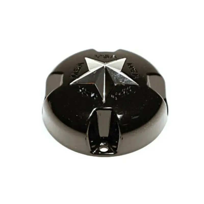 Cabochon de jante MSA WHEELS noir pour jantes MSA M18/M17/M15/M12