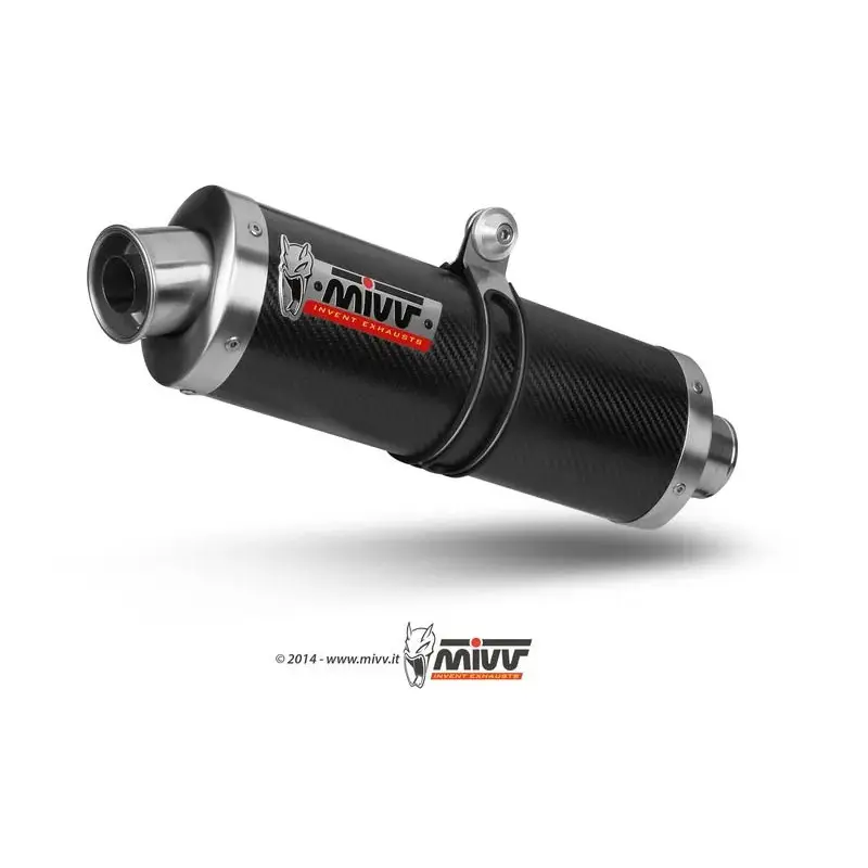 Silencieux MIVV Oval Classic carbone Suzuki GSF600 Bandit