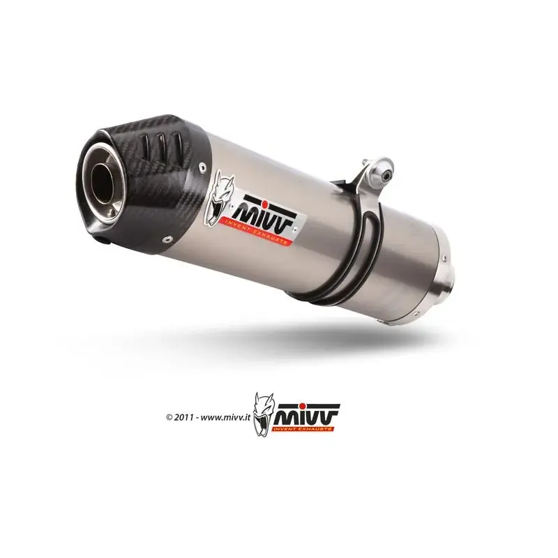 Silencieux MIVV Oval Carbon Cap titane BMW K1300 R/S