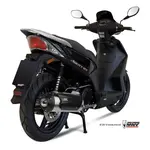 Ligne complète MIVV Urban catalysée inox silencieux inox brossé/casquette ABS noir Kymco Agility 125