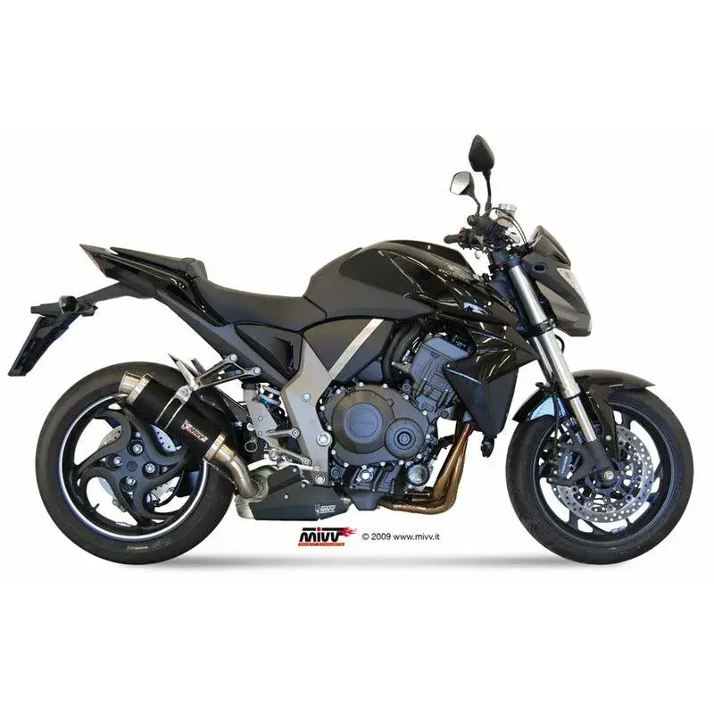 Silencieux MIVV GP inox brossé noir Honda CB1000R