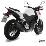 Silencieux MIVV Suono inox brossé noir/casquette carbone Honda