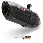 Silencieux MIVV Suono inox brossé noir/casquette carbone Kawasaki Z750