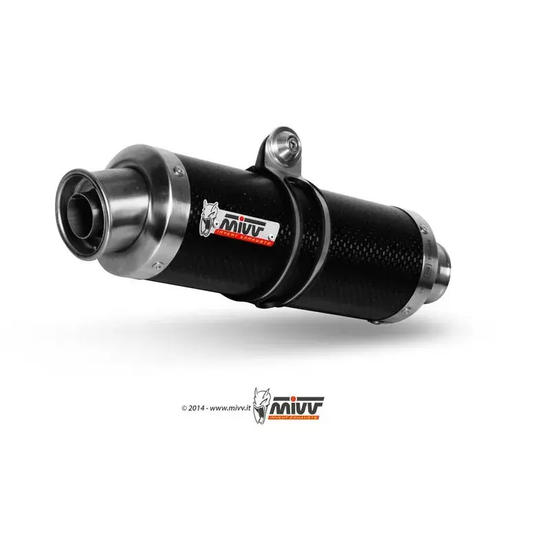 Silencieux MIVV GP inox brossé noir Kawasaki Z750