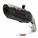 Silencieux double MIVV Suono inox brossé noir/casquette carbone Kawasaki Z1000