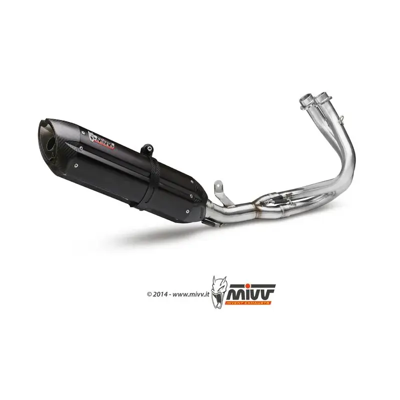 Ligne complète MIVV SUONO acier noir Kawasaki ER6N