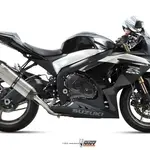 Silencieux double MIVV Suono inox/casquette carbone Suzuki GSX-R1000