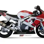 Silencieux MIVV Suono inox/casquette carbone Yamaha YZF-R6