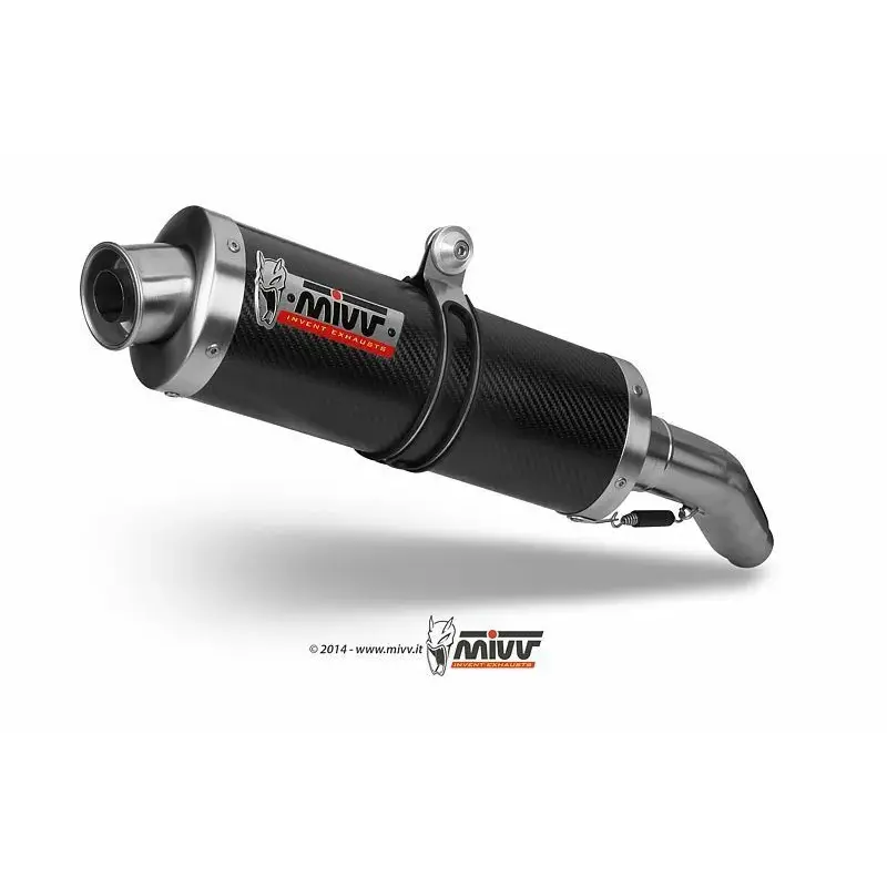 Silencieux double MIVV Oval Classic carbone Yamaha TDM900