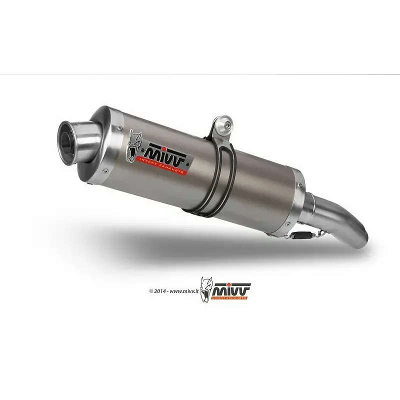 Silencieux double MIVV Oval Classic inox Yamaha TDM900