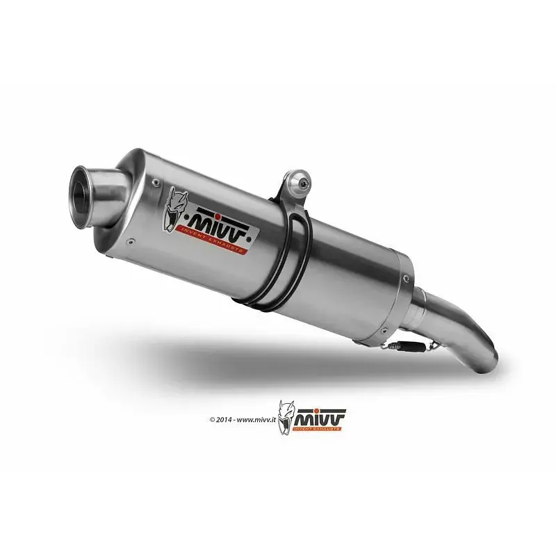 Silencieux double MIVV Oval Classic inox Yamaha XT660 X/R/Z